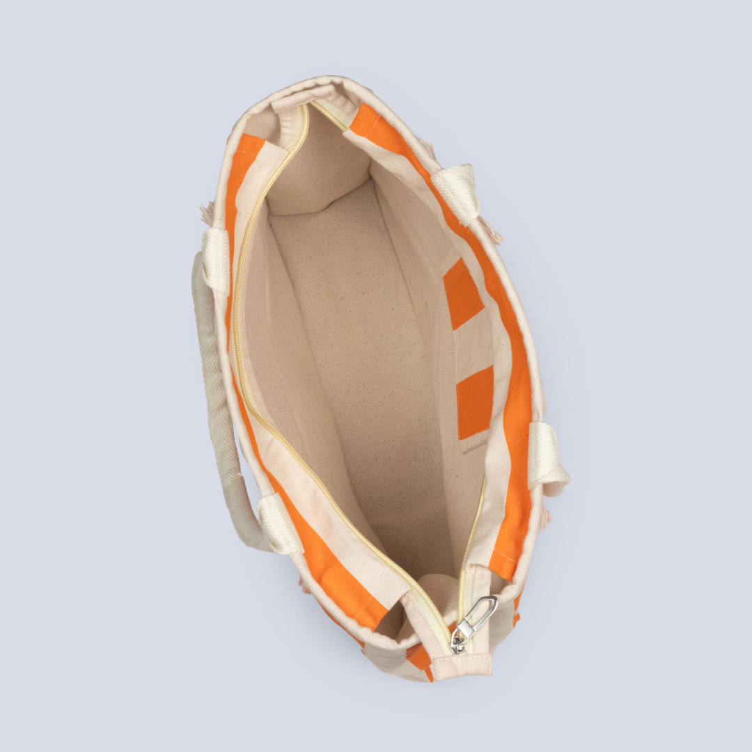 Coastal Stripes Box Tote