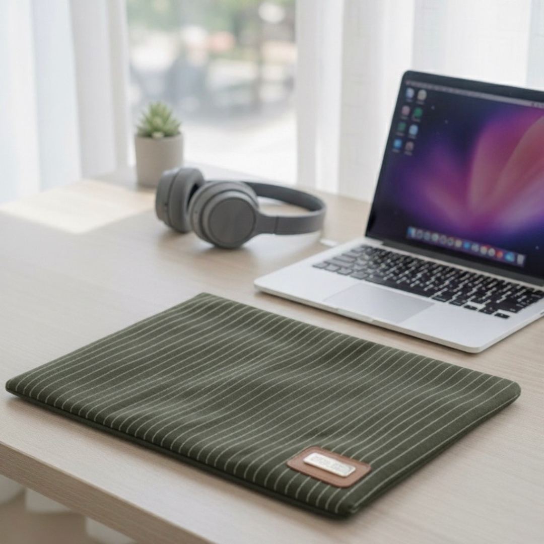 Pinstripe Collection – Laptop Sleeve, Pouch & Sunglass Cover (Set of 3)