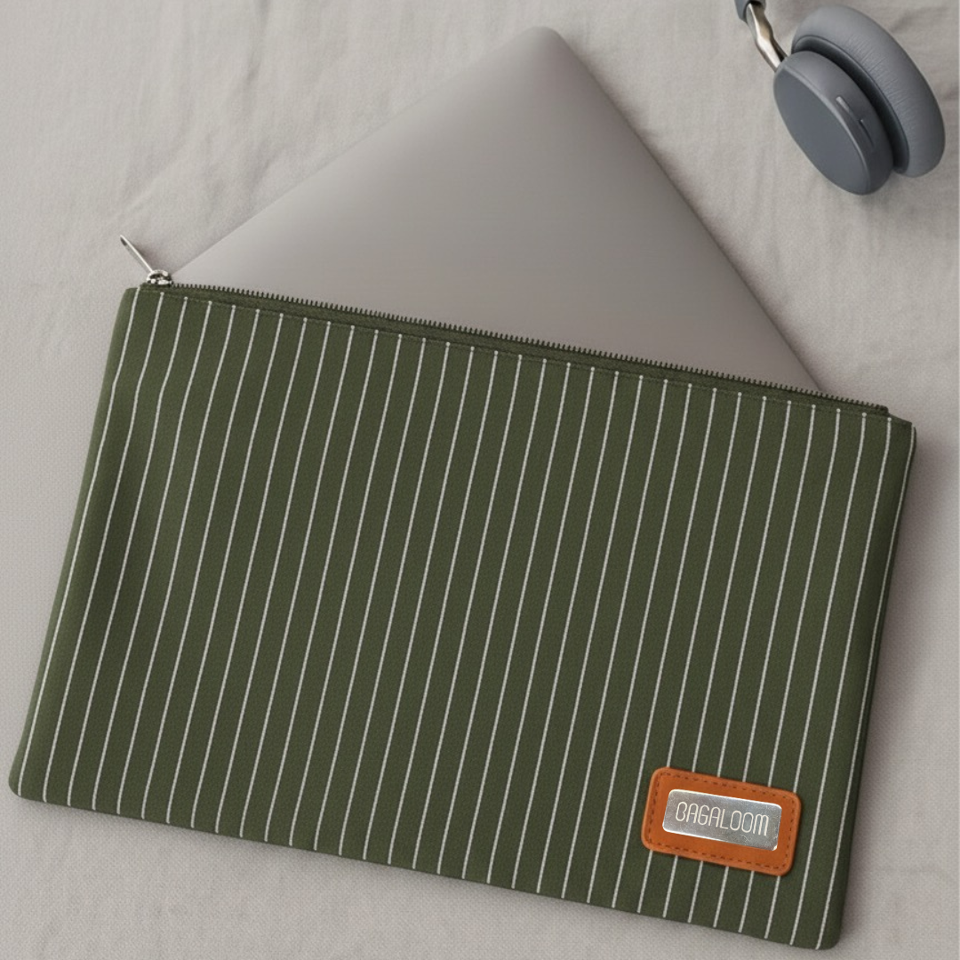 Pinstripe Collection – Laptop Sleeve, Pouch & Sunglass Cover (Set of 3)