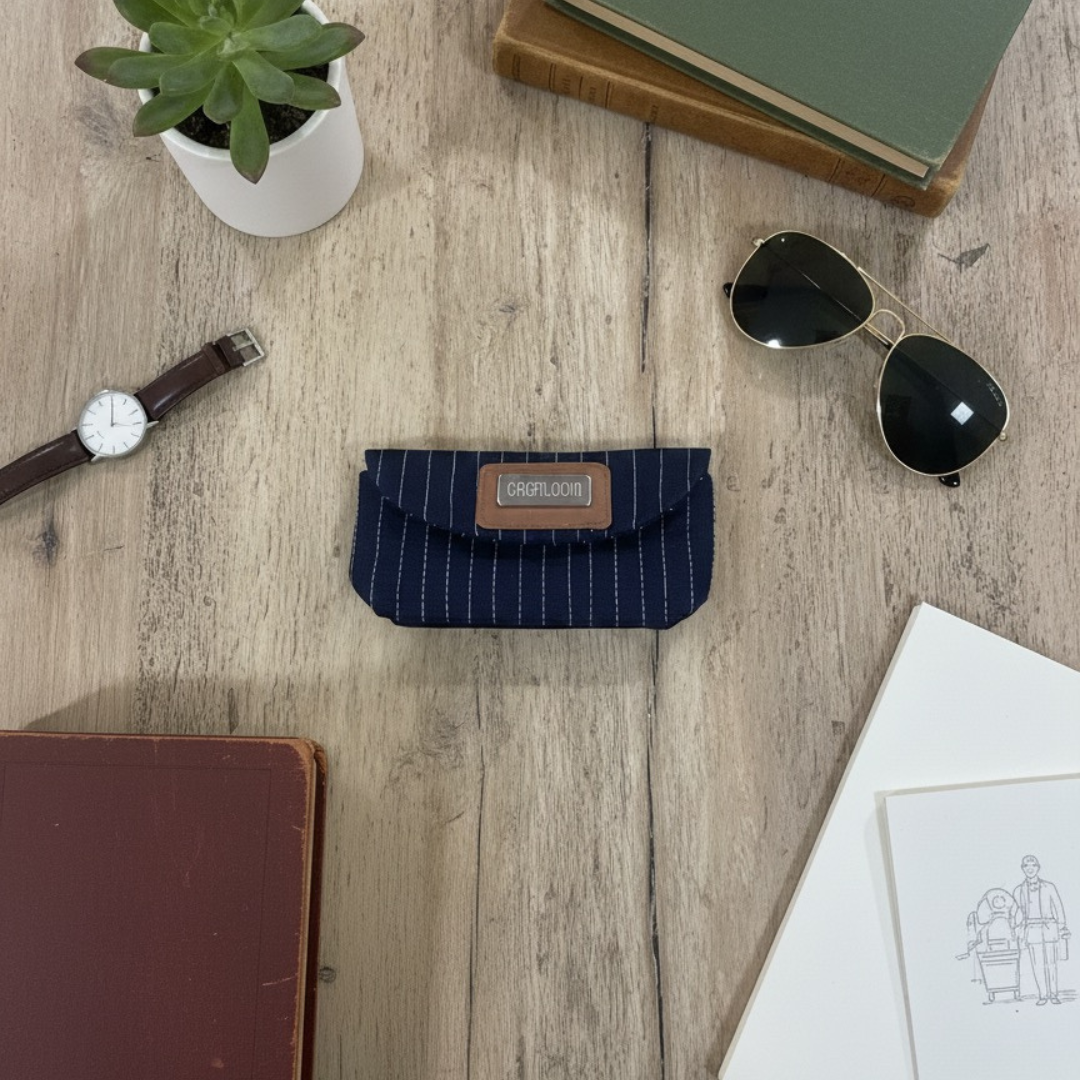 Pinstripe Collection – Laptop Sleeve, Pouch & Sunglass Cover (Set of 3)