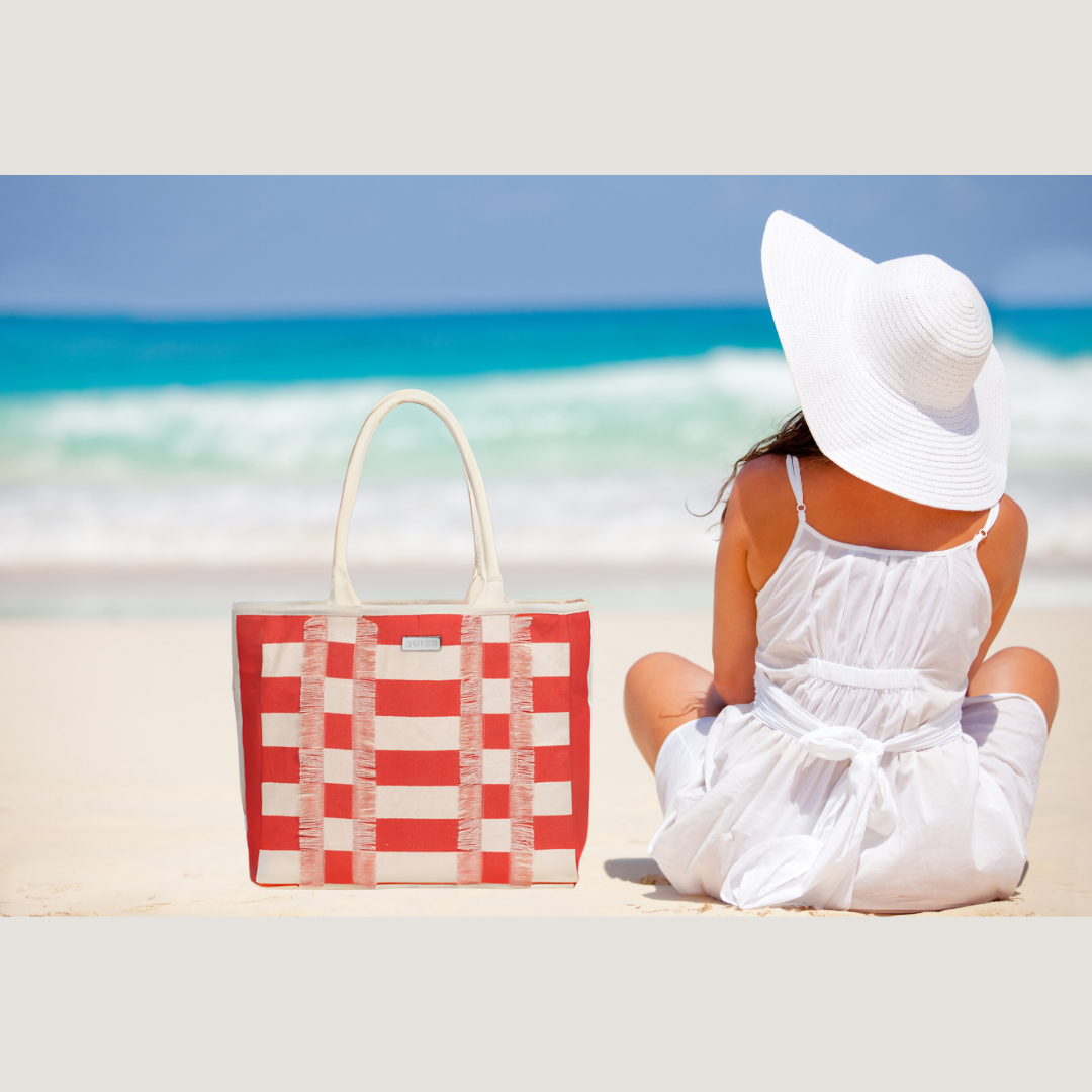 Coastal Stripes Box Tote