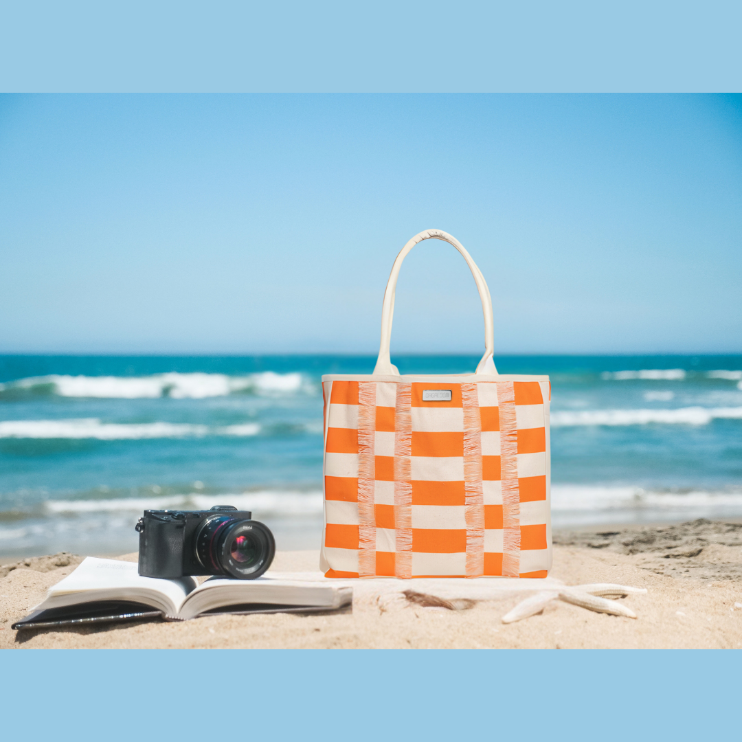 Coastal Stripes Box Tote
