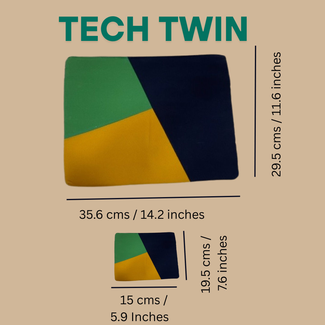 Tech Twin Laptop Sleeve with Charger Pouch