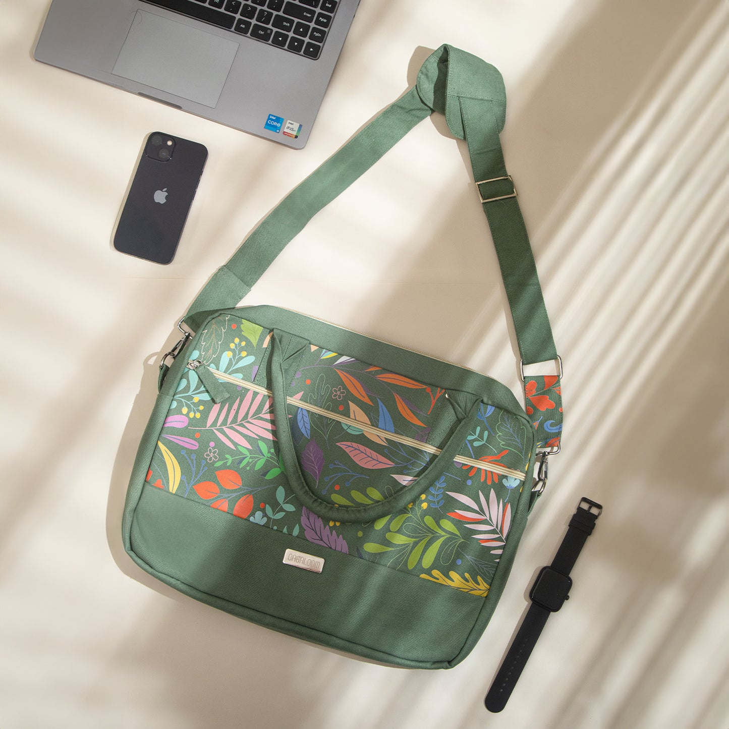 Eco Blossom Laptop Bag - USE code BAG30 and get FLAT 30% off