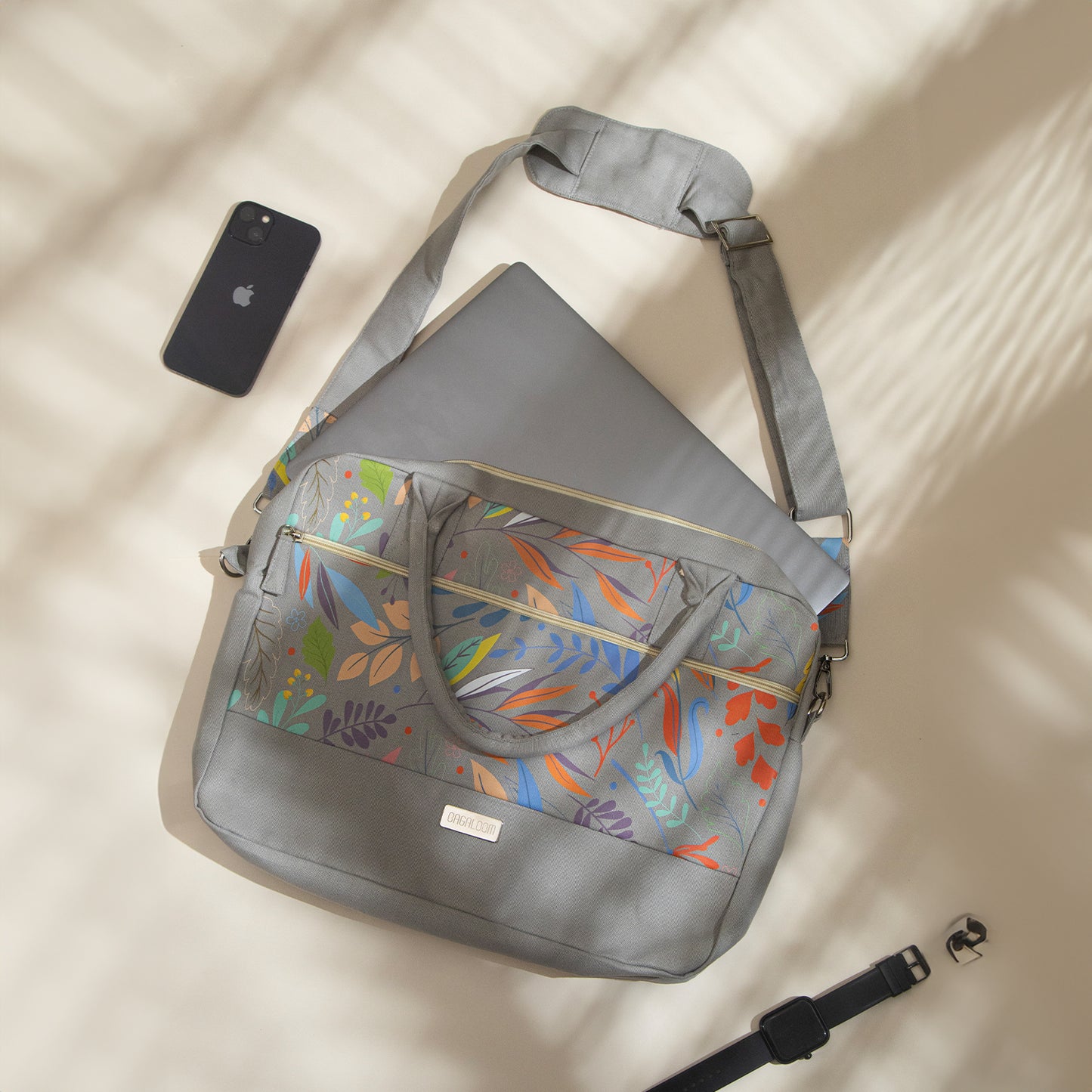 Eco Blossom Laptop Bag - USE code BAG30 and get FLAT 30% off