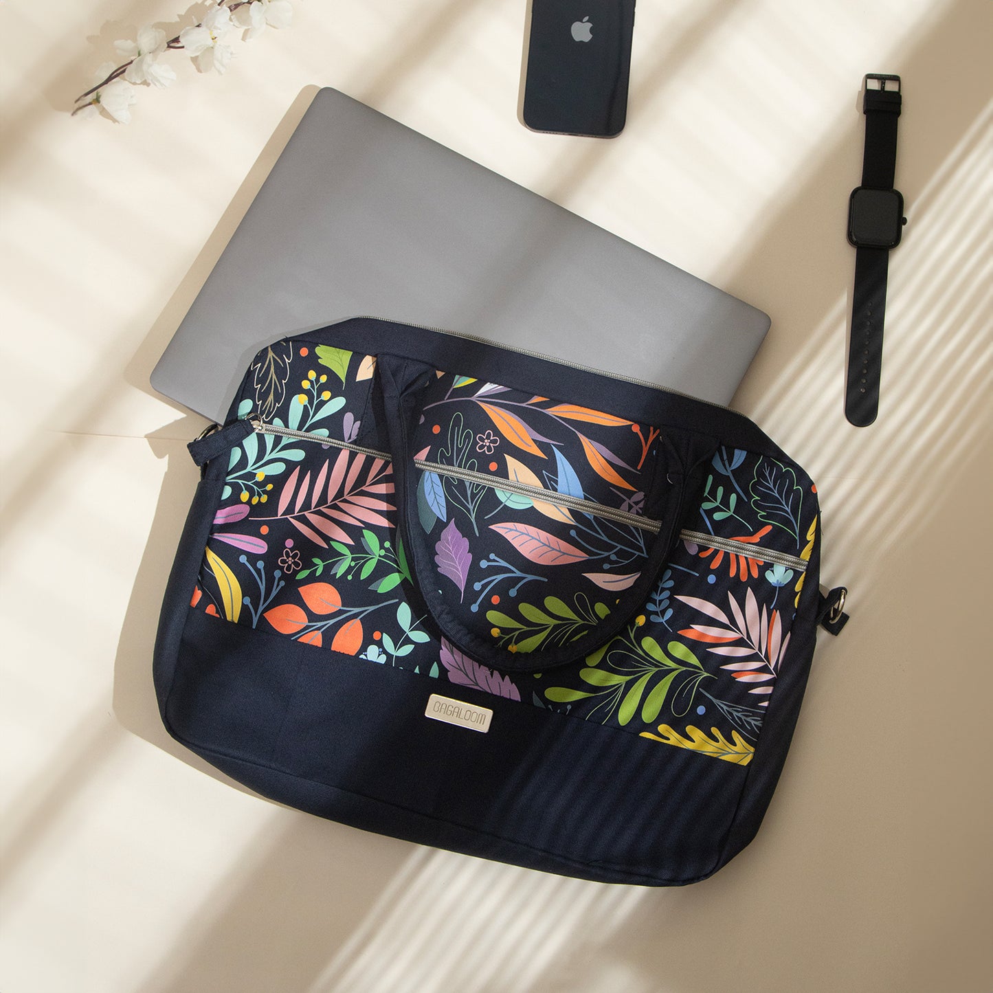 Eco Blossom Laptop Bag - USE code BAG30 and get FLAT 30% off