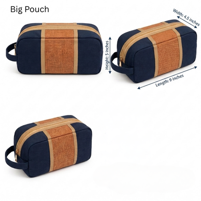 The Dopp Pouch Set — Men's Twin Canvas Pouches