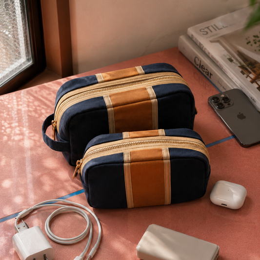 The Dopp Pouch Set — Men's Twin Canvas Pouches