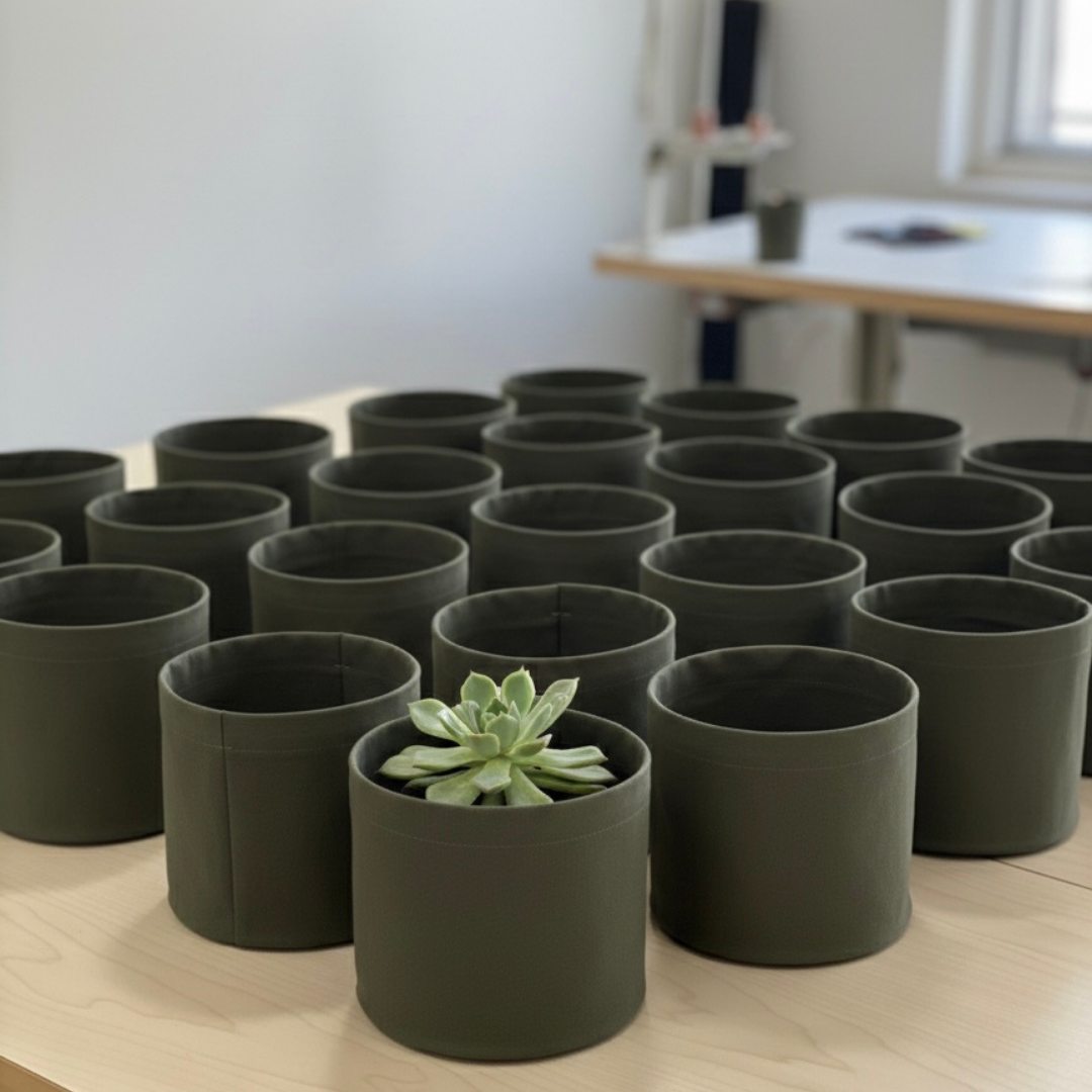 Premium Canvas Desktop Planter