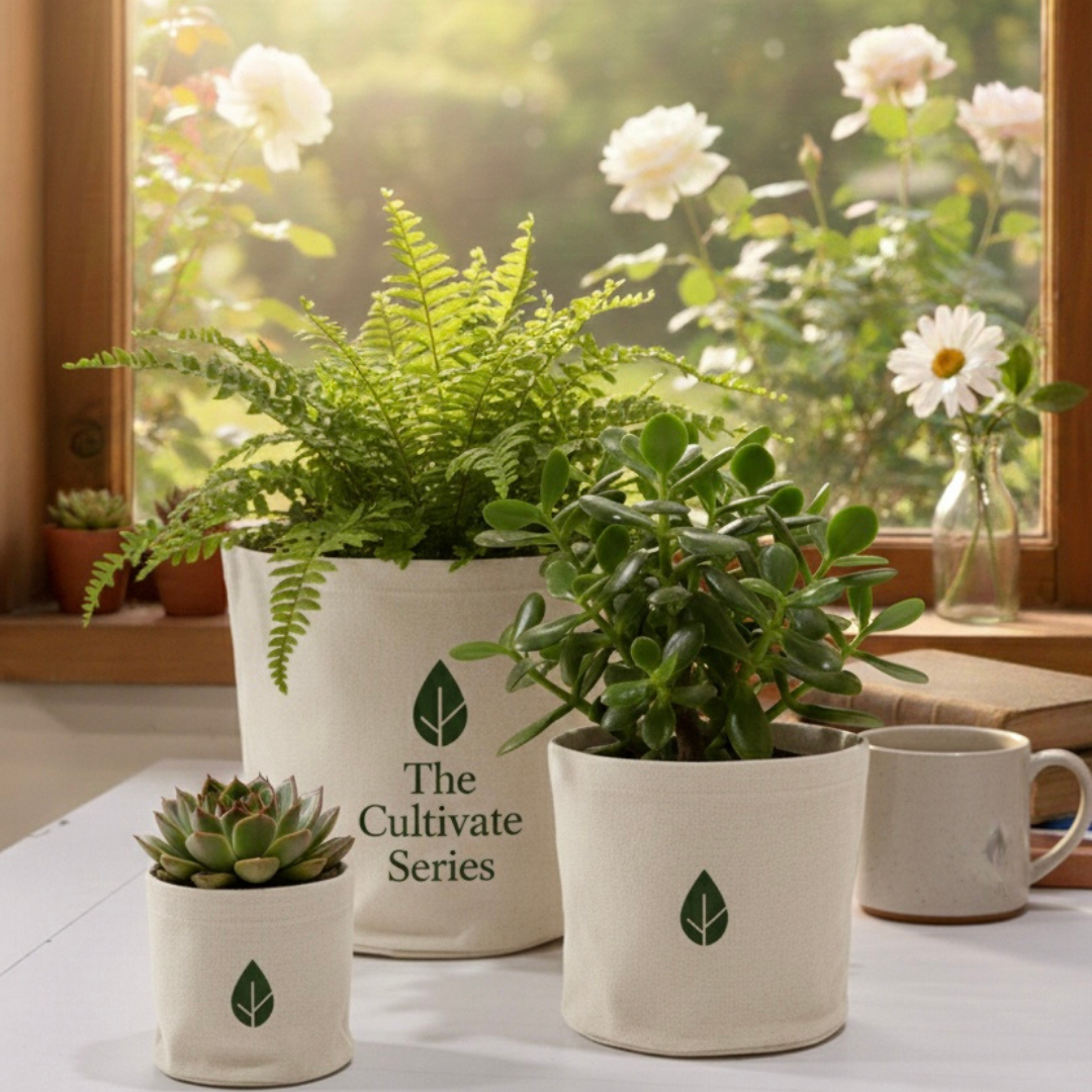 Premium Canvas Desktop Planter