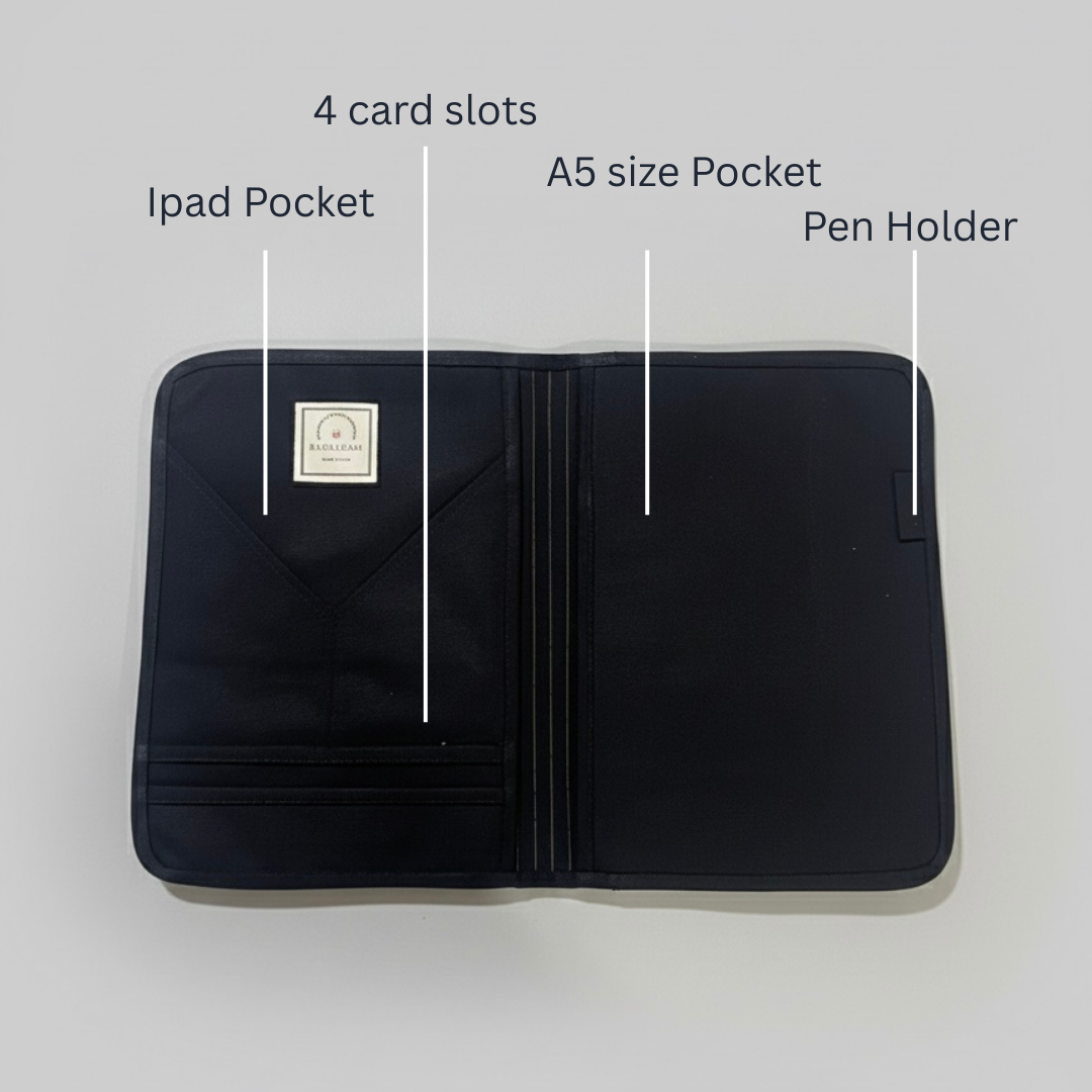 Pinstripe Canvas Folder