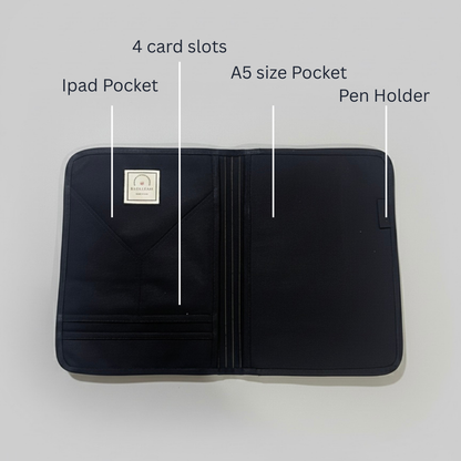 Pinstripe Canvas Folder