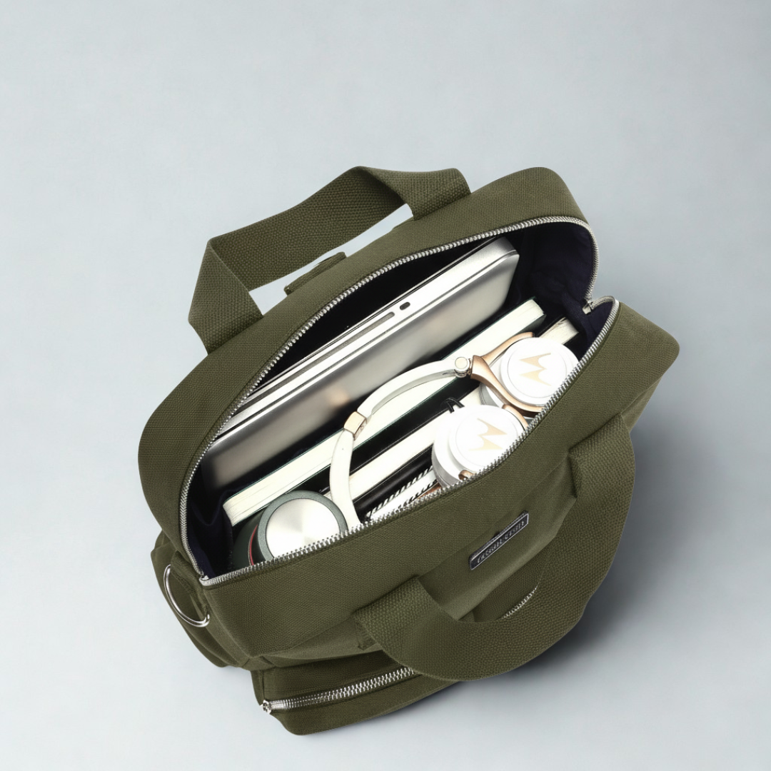DualMode Canvas Bagpack