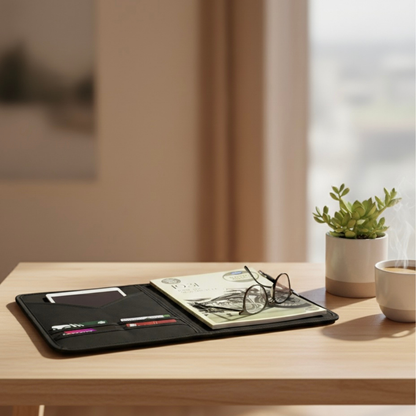 Pinstripe Canvas Folder