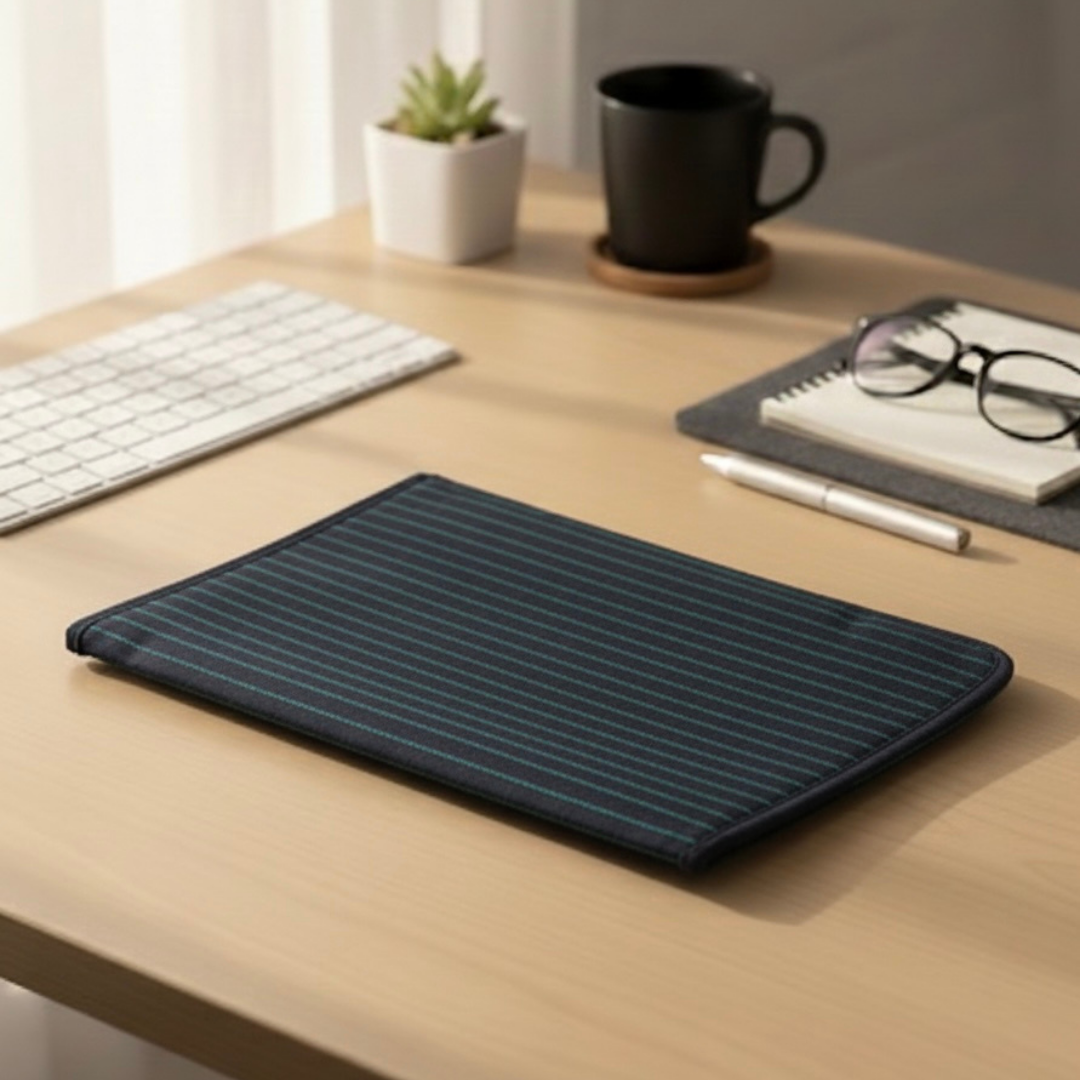 Pinstripe Canvas Folder