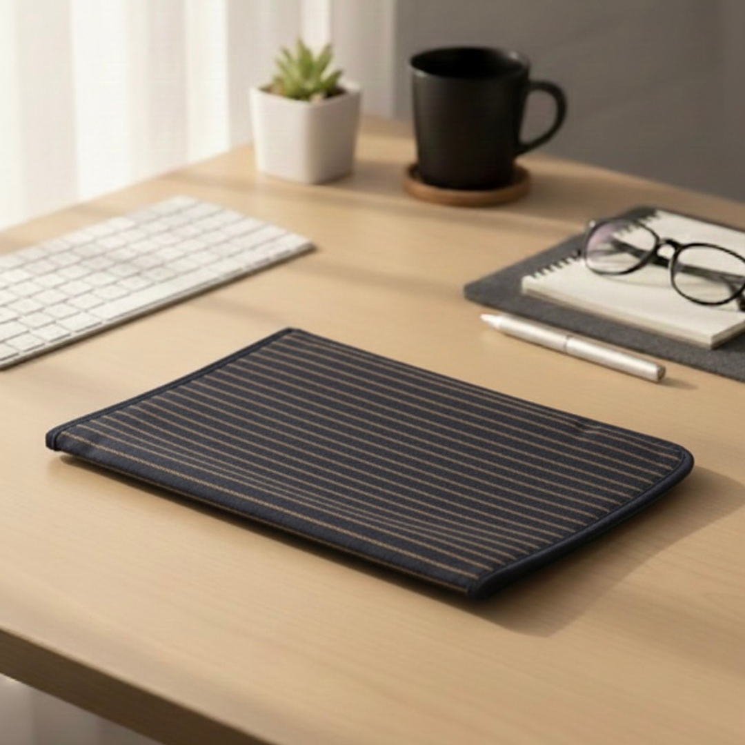 Pinstripe Canvas Folder