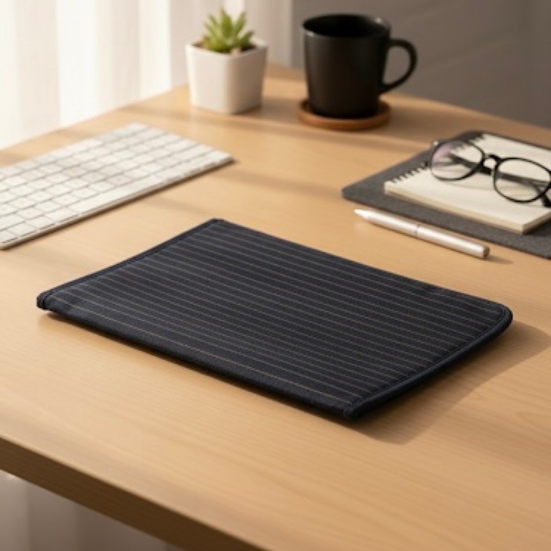 Pinstripe Canvas Folder