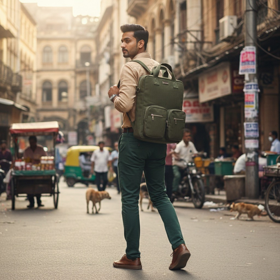 DualMode Canvas Bagpack