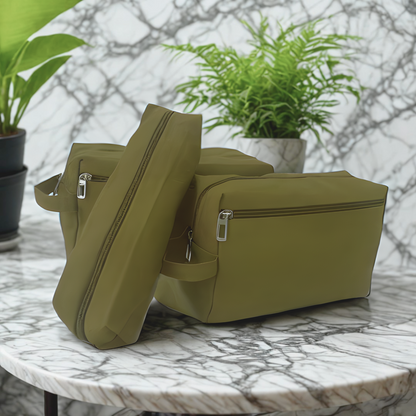 Canvas Trio Pouch Set