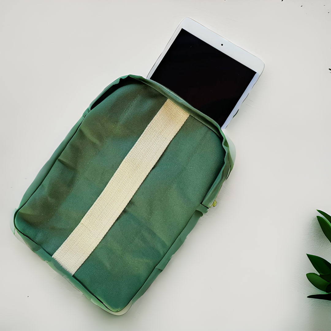 Green Shield Ipad  Sleeve